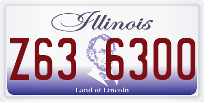 IL license plate Z636300