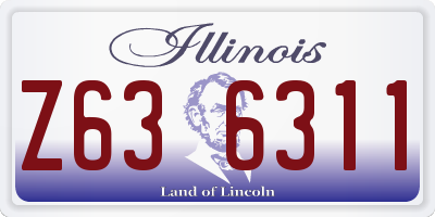 IL license plate Z636311