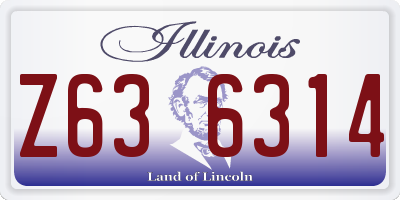 IL license plate Z636314