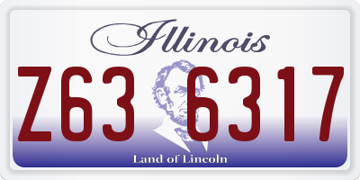 IL license plate Z636317