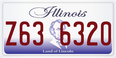 IL license plate Z636320
