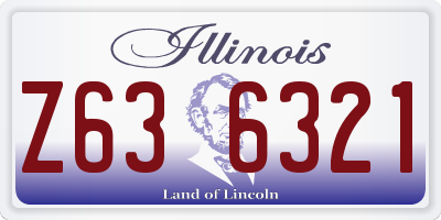 IL license plate Z636321