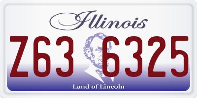 IL license plate Z636325