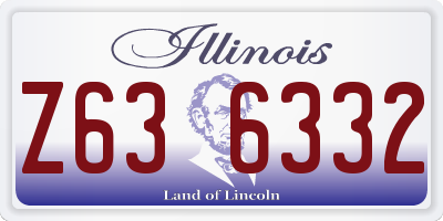 IL license plate Z636332