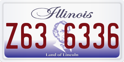 IL license plate Z636336