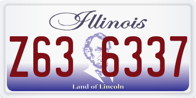 IL license plate Z636337