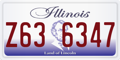 IL license plate Z636347