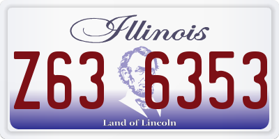 IL license plate Z636353