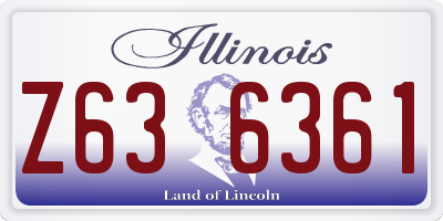 IL license plate Z636361