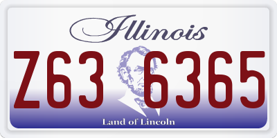 IL license plate Z636365