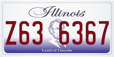 IL license plate Z636367