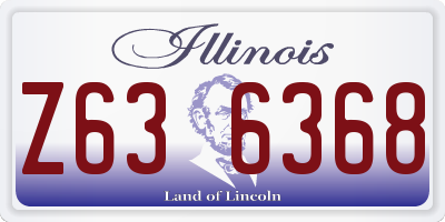 IL license plate Z636368