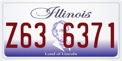 IL license plate Z636371