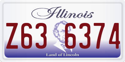 IL license plate Z636374