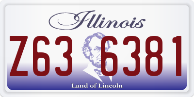 IL license plate Z636381