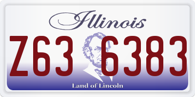 IL license plate Z636383