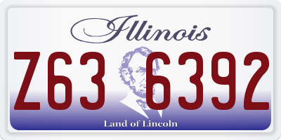 IL license plate Z636392