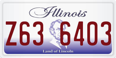 IL license plate Z636403