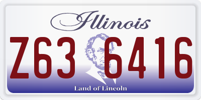 IL license plate Z636416