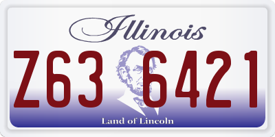 IL license plate Z636421