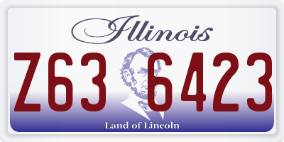 IL license plate Z636423