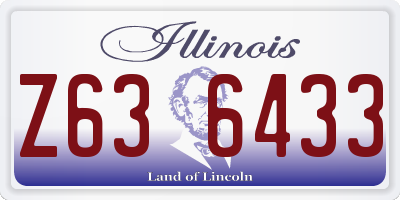 IL license plate Z636433