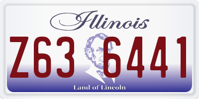 IL license plate Z636441