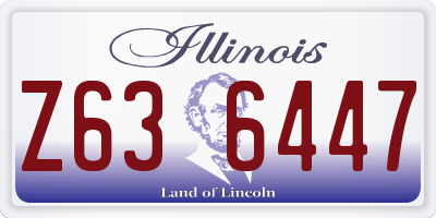 IL license plate Z636447
