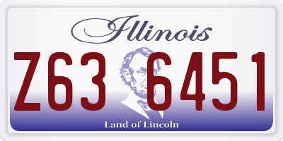 IL license plate Z636451