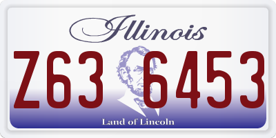 IL license plate Z636453