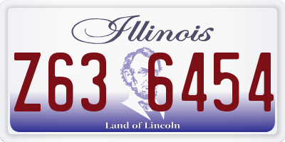 IL license plate Z636454