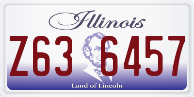 IL license plate Z636457