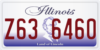 IL license plate Z636460