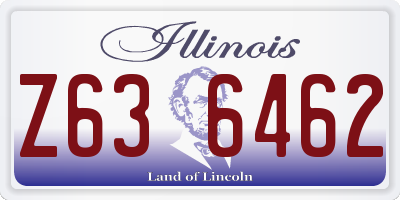 IL license plate Z636462