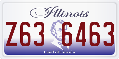 IL license plate Z636463