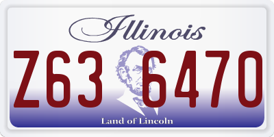 IL license plate Z636470