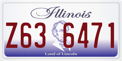 IL license plate Z636471