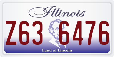 IL license plate Z636476