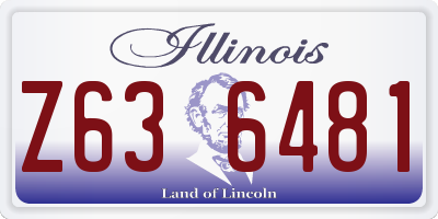 IL license plate Z636481