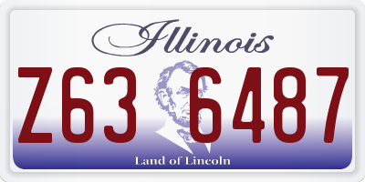 IL license plate Z636487