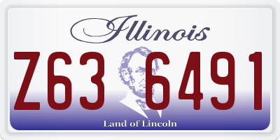 IL license plate Z636491