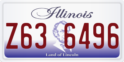 IL license plate Z636496