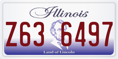 IL license plate Z636497