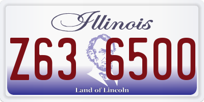 IL license plate Z636500