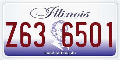 IL license plate Z636501