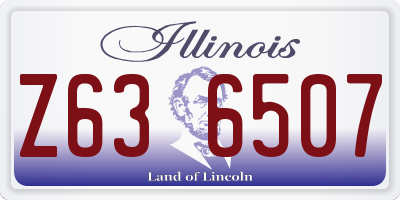 IL license plate Z636507