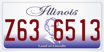 IL license plate Z636513