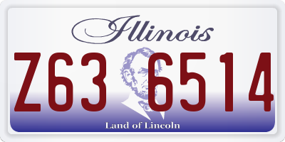 IL license plate Z636514