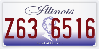 IL license plate Z636516