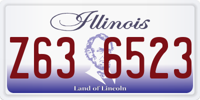 IL license plate Z636523